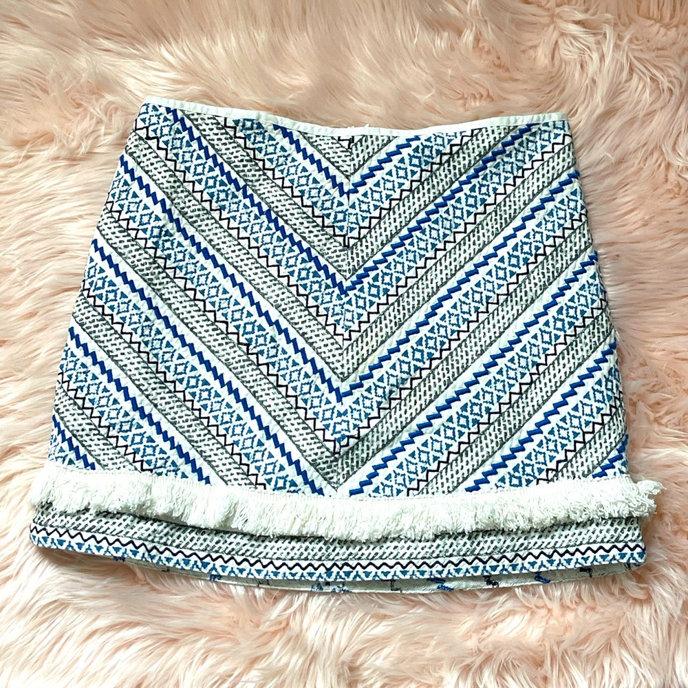 Guess Mid Rise Embroidered A Line Mini